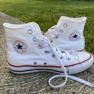white converse high tops!